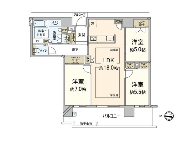 グランドメゾン浄水ガーデンシティフォレストゲートⅢ 間取図(平面図) グランドメゾン浄水ガーデンシティフォレストゲートⅢ 間取図(平面図)
