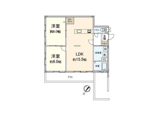 東峰マンション大宮 間取図(平面図) 間取図(平面図)