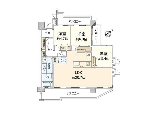 グランドステイツ大濠公園南 間取図(平面図) 間取図(平面図)