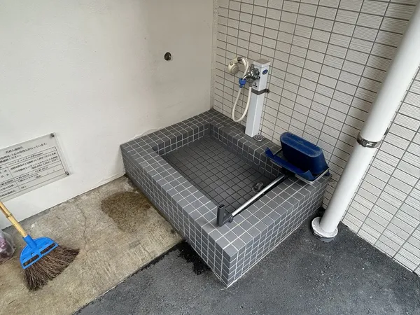 ペット用足洗い場