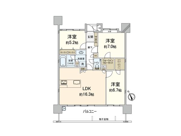 間取図(平面図)