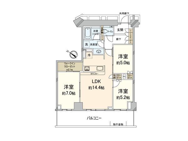 ザ・パークハウス福岡タワーズEAST 間取図(平面図)