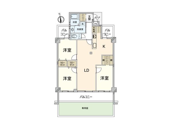 スワローハイツ山荘通 間取図(平面図) 間取図(平面図)