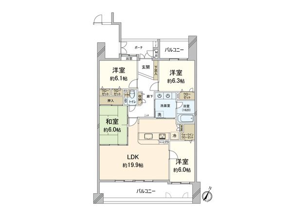 ネオグランデ赤坂 間取図(平面図) ネオグランデ赤坂 間取図(平面図)