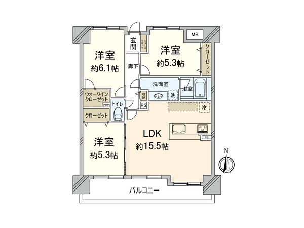 ライオンズプラザ大濠公園 間取図(平面図) 間取図(平面図)