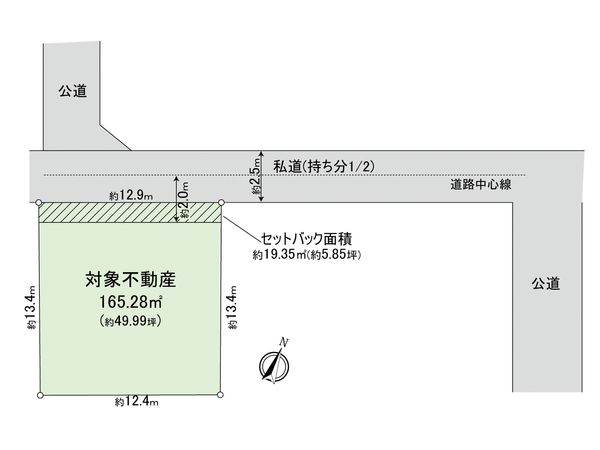 早良区飯倉3丁目土地 区画図
