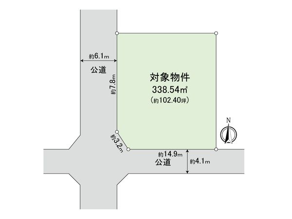美和台3丁目土地 区画図 美和台3丁目土地 区画図