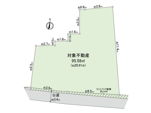 早良区野芥2丁目土地3号地 区画図 区画図