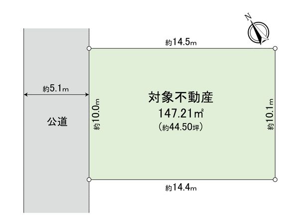 土井一丁目土地 区画図