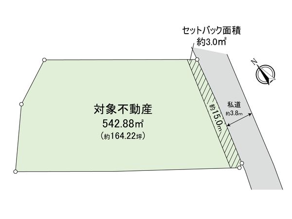 東区松崎1丁目土地 区画図