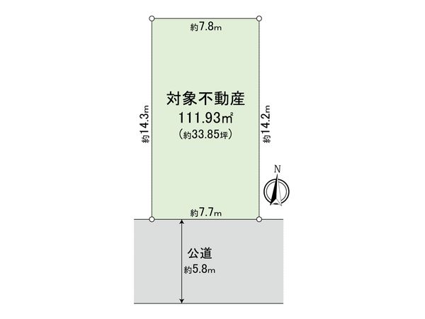 早良区藤崎1丁目土地1号地 区画図 早良区藤崎1丁目土地1号地 区画図