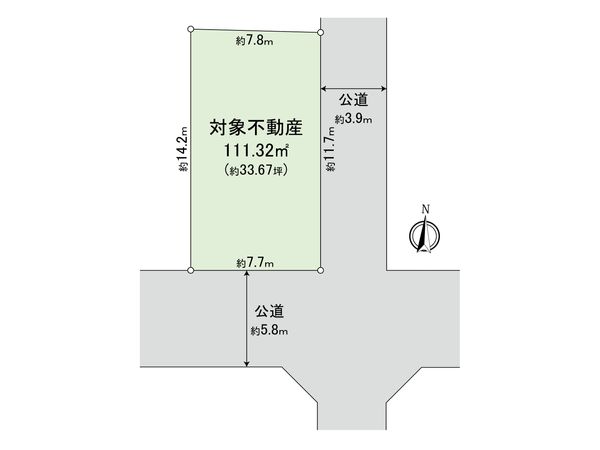 早良区藤崎1丁目土地2号地 区画図 早良区藤崎1丁目土地2号地 区画図