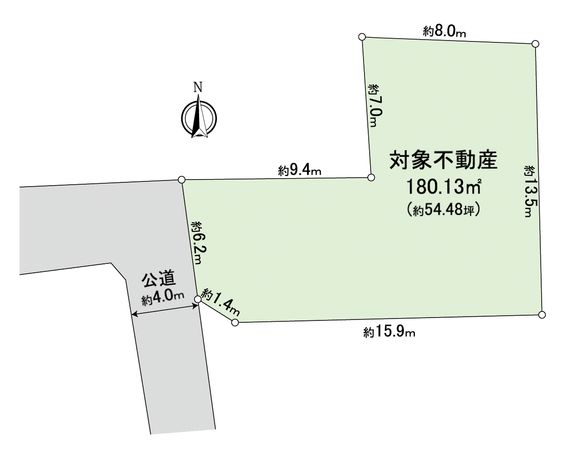飯倉3丁目 1号地 区画図