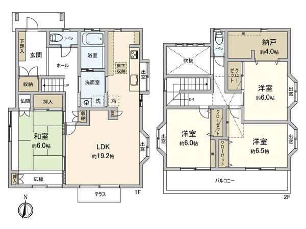 早良区飯倉4丁目戸建 間取図(平面図) 間取図(平面図)