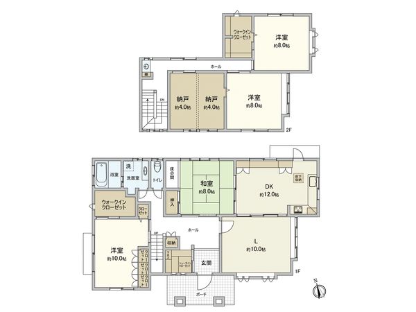 城西3丁目戸建 間取図(平面図) 城西3丁目戸建 間取図(平面図)