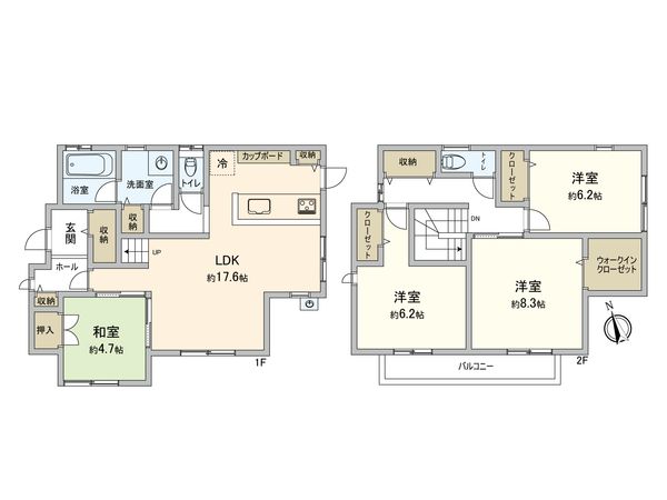 花畑四丁目 戸建 間取図(平面図)