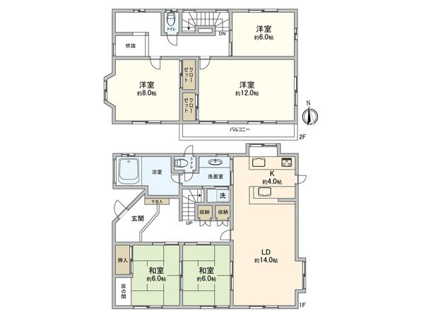 百道浜四丁目 戸建 間取図(平面図) 百道浜四丁目 戸建 間取図(平面図)