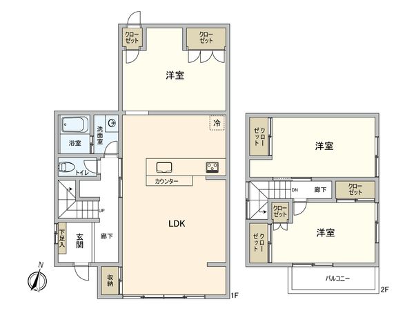 野芥6丁目 戸建 間取図(平面図) 野芥6丁目 戸建 間取図(平面図)