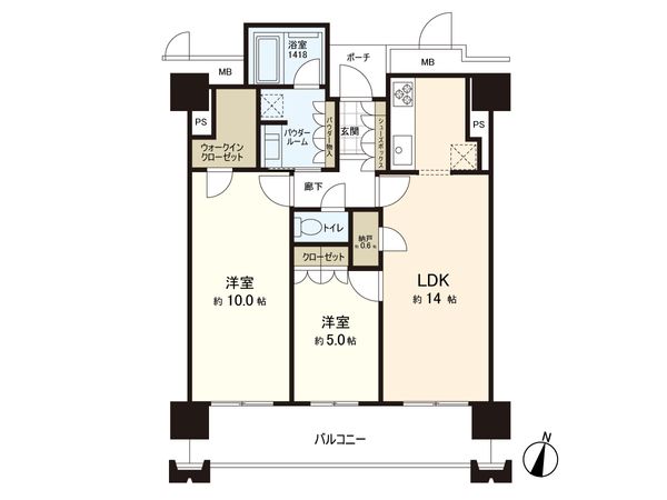 MJR赤坂タワー 間取図(平面図)
