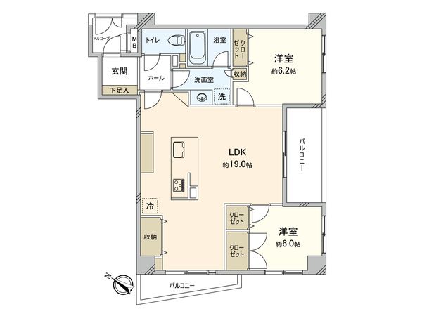 グランディア百道浜通り 間取図(平面図) 間取図(平面図)