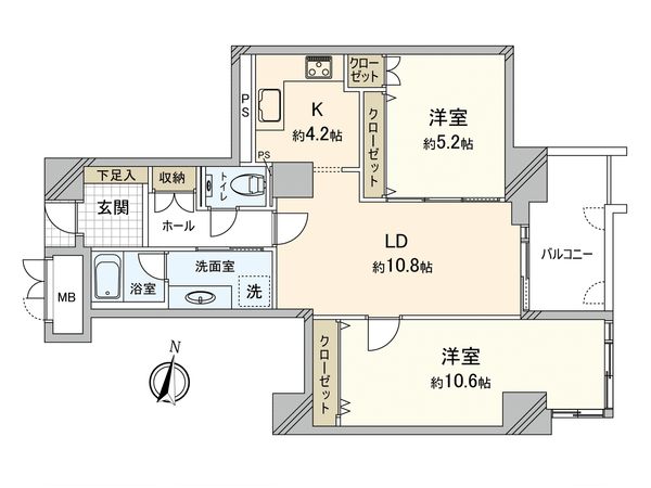 アトモスももち 間取図(平面図) アトモスももち 間取図(平面図)