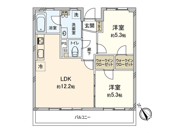 アーベインルネス曙 12号棟 間取図(平面図) 間取図(平面図)
