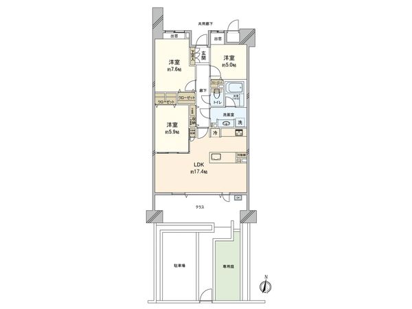 ブライトンヒルズ藤崎 間取図(平面図) ブライトンヒルズ藤崎 間取図(平面図)