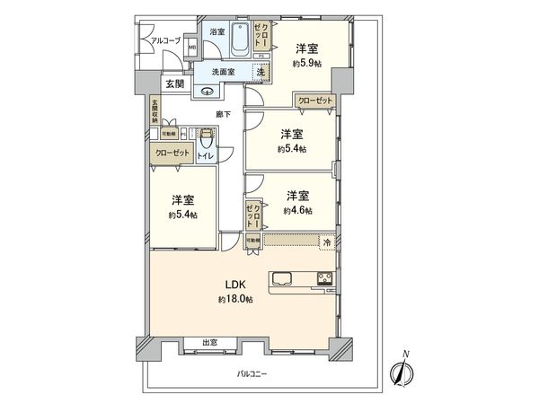 アダージュ原壱番館 間取図(平面図) 間取図(平面図)
