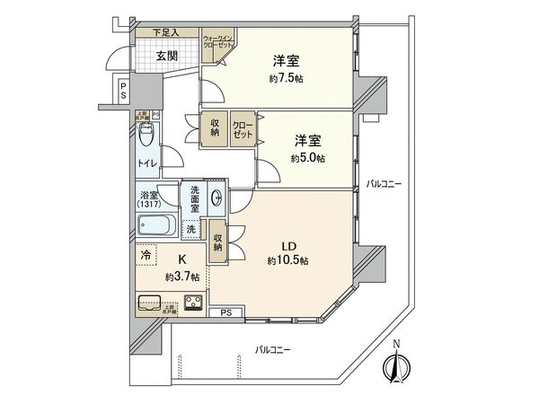 リベーラガーデンI棟(マリナタワー) 間取図(平面図) リベーラガーデンI棟(マリナタワー) 間取図(平面図)