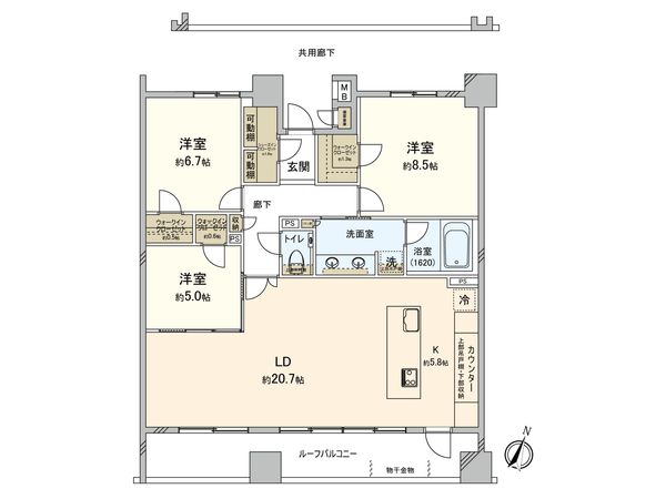 リビオ西新二丁目 間取図(平面図) リビオ西新二丁目 間取図(平面図)