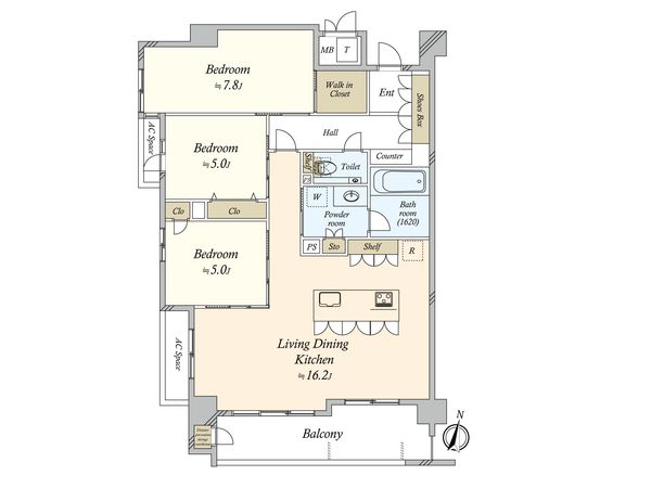 サンメゾン今川 間取図(平面図) サンメゾン今川 間取図(平面図)