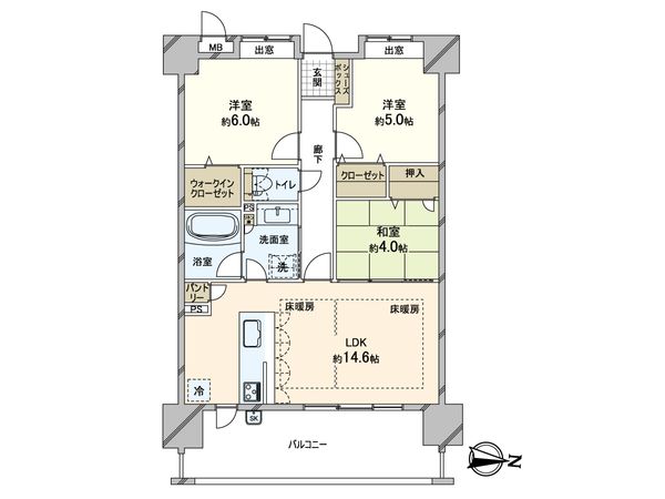 グランドパレス藤崎 間取図(平面図)