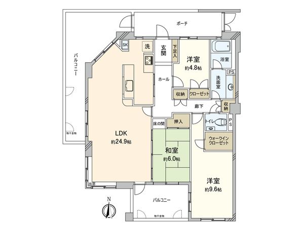 シーサイドももちヴェルデコート 2番館 間取図(平面図) シーサイドももちヴェルデコート 2番館 間取図(平面図)