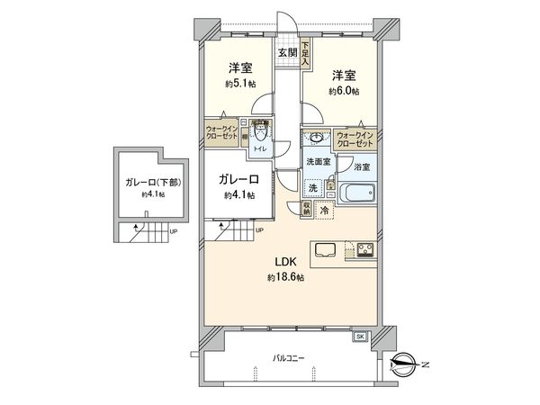 パークアソシア原テラス 間取図(平面図) パークアソシア原テラス 間取図(平面図)