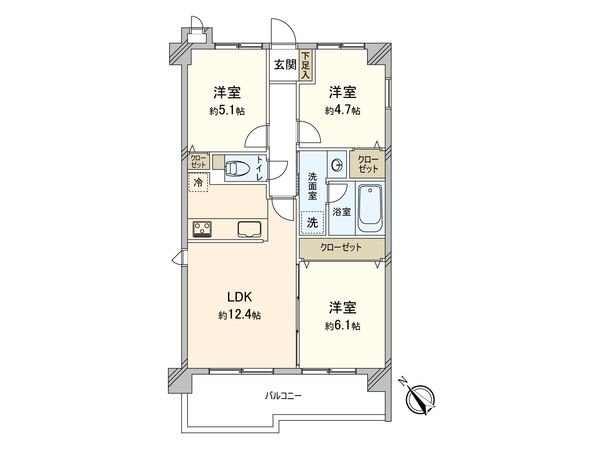 ロマネスク飯倉 間取図(平面図) ロマネスク飯倉 間取図(平面図)