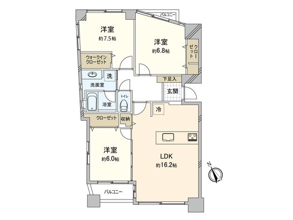 エテルナ高取Ⅱ 間取図(平面図) 間取図(平面図)