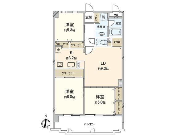 ロマネスク原第2 間取図(平面図) ロマネスク原第2 間取図(平面図)