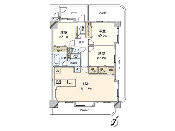 エンゼルハイムももち 間取図(平面図) 間取図(平面図)