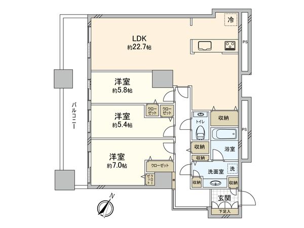 百道タワー 間取図(平面図) 百道タワー 間取図(平面図)