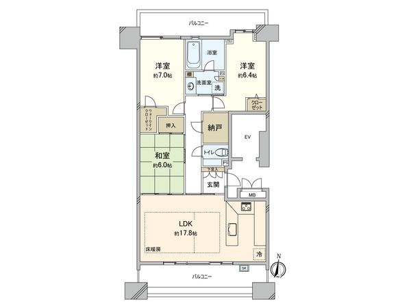 ブライトンヒルズ藤崎 間取図(平面図) ブライトンヒルズ藤崎 間取図(平面図)
