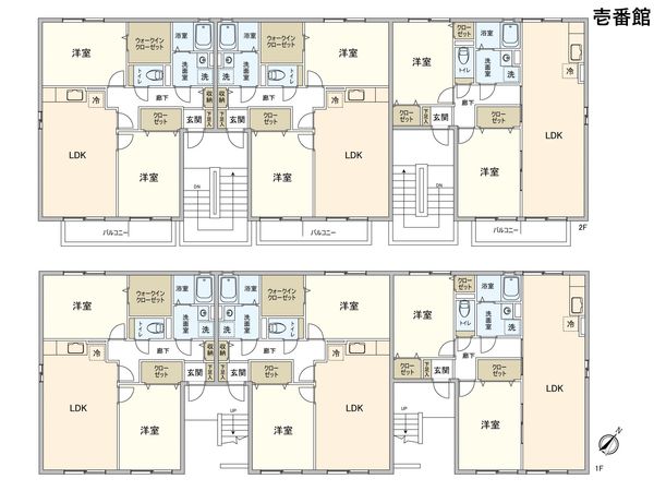 セジュール壱番館・弐番館 間取図(平面図)