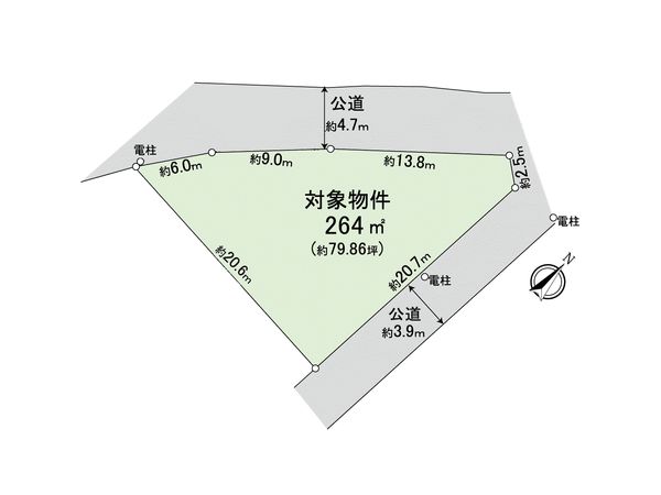 老司3丁目 土地 区画図