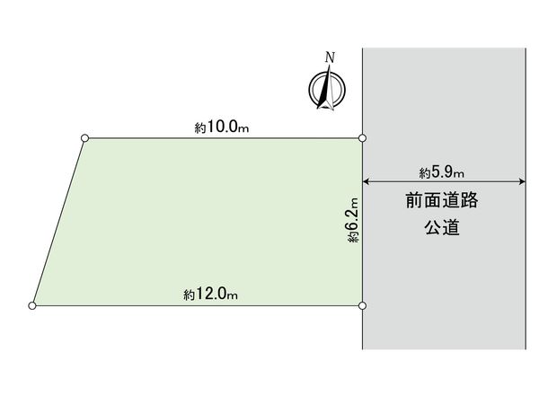 姪の浜3丁目 土地 区画図 区画図