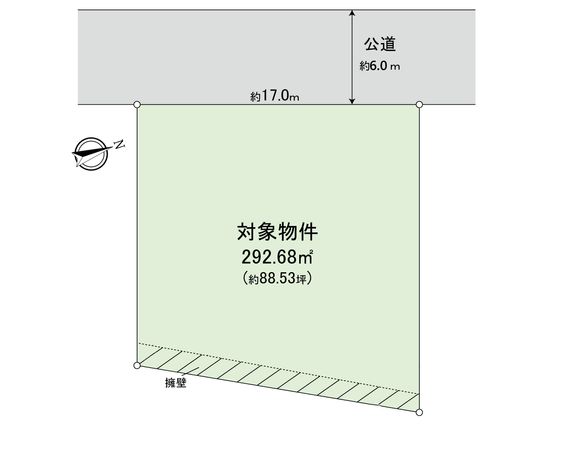 東油山3丁目 土地 区画図