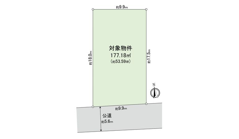 都府楼南3丁目 土地 B号地 区画図 区画図