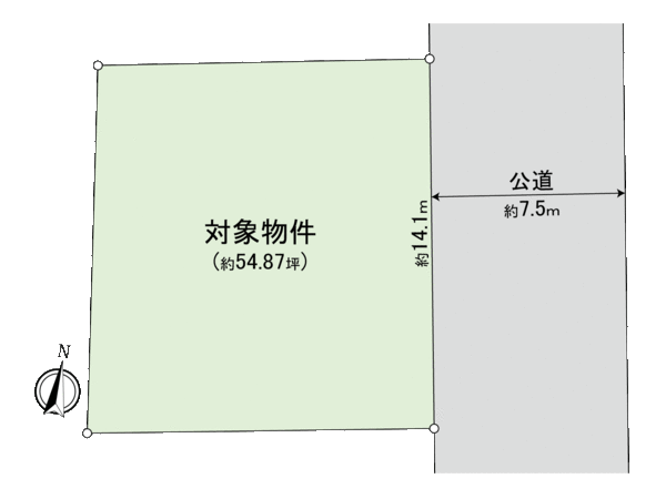 橋本２丁目　土地 地形図