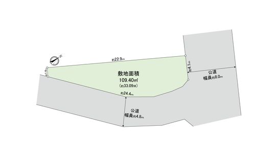 南庄2丁目 土地 区画図