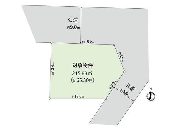 生の松原4丁目 土地 区画図