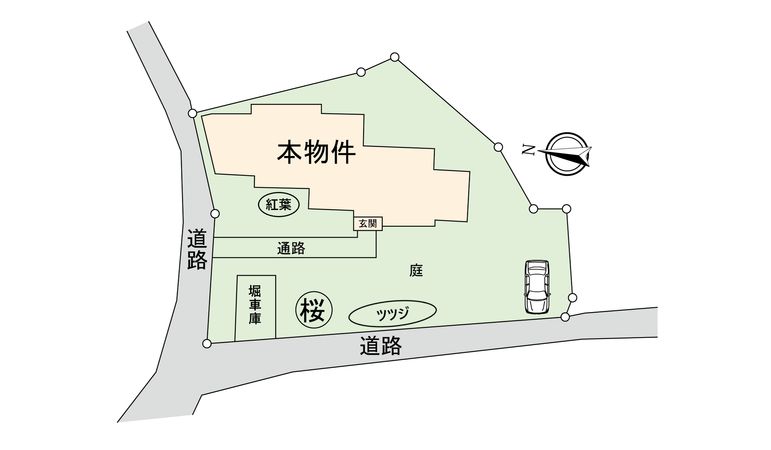 神在東5丁目 土地 区画図 神在東5丁目 土地 区画図