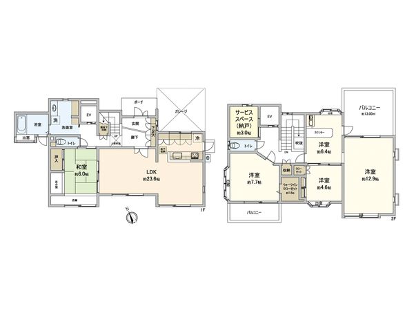 生松台3丁目 戸建 間取図(平面図) 生松台3丁目 戸建 間取図(平面図)